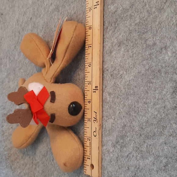 Vintage Rhonda Reindeer Bean Bag Plush Hallmark Burger King 1987 - Picture 3 of 6